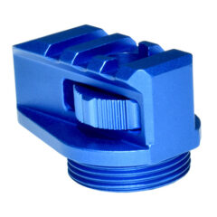 DB TAC Aluminum Bufferless Stock Adapter with Picatinny Rail and QR Hole, Dark Blue Color