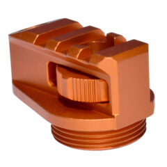 DB TAC Aluminum Bufferless Stock Adapter with Picatinny Rail and QR Hole, Gold Color