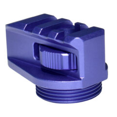 DB TAC Aluminum Bufferless Stock Adapter with Picatinny Rail and QR Hole, Purple Color