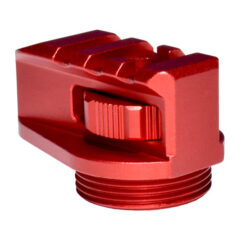 DB TAC Aluminum Bufferless Stock Adapter with Picatinny Rail and QR Hole, Red Color