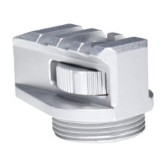 DB TAC Aluminum Bufferless Stock Adapter with Picatinny Rail and QR Hole, Silver Color