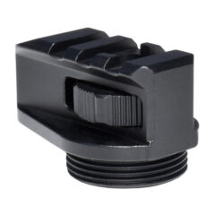 DB TAC Aluminum Bufferless Stock Adapter with Picatinny Rail and QR Hole, Black Color