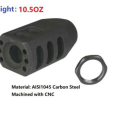 DB TAC All Steel For .50 Beowulf Caliber Tanker Style Muzzle Brake 49/64''x20 TPI Thread