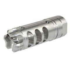 DB TAC 1/2x28 TPI Thread Stainless Steel Competition Muzzle Brake For .22LR/.223/5.56