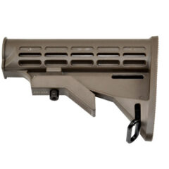 DB TAC Tan Color AR Rifle Butt Stock Six Position Commercial Stock With Sling Adapter