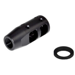 DB TAC Competition Grade Muzzle Brake 5/8''x24 TPI Thread For 6.5 Creedmoor, Black Steel