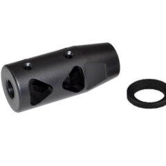 DB TAC INC All Steel 6.5 Creedmoor Compact Short Muzzle Brake 5/8''x24 TPI Thread