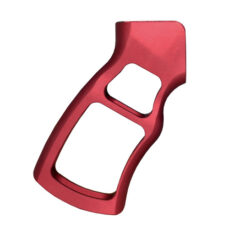 DB TAC Skeletonized Ergonomic Rear Pistol Style Grip, Dark Red Color, Machined and Anodized in the USA