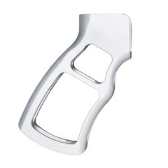 DB TAC Skeletonized Ergonomic Rear Pistol Style Grip, Silver Color, Machined and Anodized in the USA