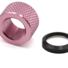 DB TAC 5/8x24 TPI Thread Barrel Thread Protector, Aluminum Pink Color