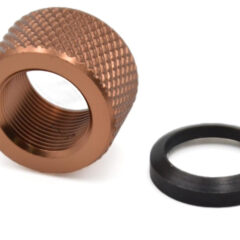 DB TAC 5/8x24 TPI Thread Barrel Thread Protector, Aluminum Brown Color