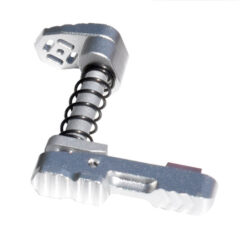 DB TAC AR-15 Ambidextrous Extended Modular Magazine Release & Catch Button, Silver