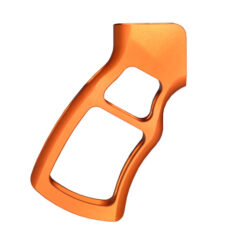 DB TAC Skeletonized Ergonomic Rear Pistol Style Grip, Orange Color, Machined and Anodized in the USA