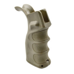 DB TAC AR-15 Rear Grip Pistol Finger Groove Reliable Storage Cap Door , Beavertail, Tan Color