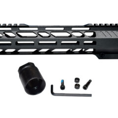 DB TAC 10 Inch Length Free Float Quad Rail M-LOK For .308 Low Profile Uppers Picatinny Handguard