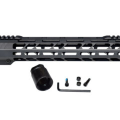 DB TAC 13 Inch Length Free Float Quad Rail M-LOK For .308 High Profile Uppers Picatinny Handguard