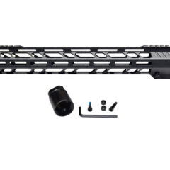 DB TAC 15 Inch Length Free Float Quad Rail M-LOK For .308 High Profile Uppers Picatinny Handguard