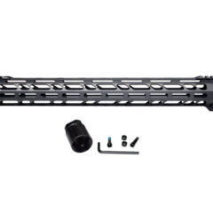 DB TAC 19.5 Inch Length Free Float Quad Rail M-LOK For .308 Low Profile Uppers Picatinny Handguard