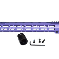 DB TAC 15 Inch Length Free Float M-LOK For .223/5.56 Picatinny Handguard Purple Color