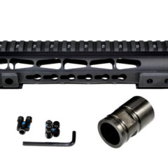 DB TAC Gorilla Series DPMS .308 Low Profile Super Slim Free Float Handguards Keymod, 10”