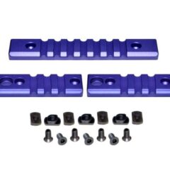 DB TAC 3 Piece Picatinny Rail Section Kit For M-LOK Style Slots, Purple Color