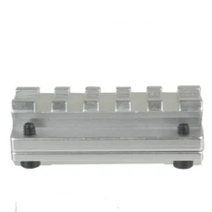 DB TAC Silver Color Anodized Aluminum Universal Single-rail Barrel Mount, Picatinny Rail 5 Slots