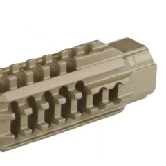 DB TAC Tan Color Aluminum Skeleton Muzzle Brake Compensator 1/2”x28 Thread For CMMG 5.7x28 With Crush Washer