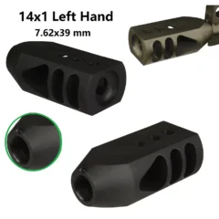 DB TAC All Steel 14x1 Left Hand Thread For 7.62x39mm Caliber Tanker Style Competition Muzzle Brake