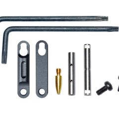 DB TAC Black Color AR Precision Non Rotating Trigger and Hammer Pin and Plate Kit, with Anti Walk Pin and Retainer Plates ,Made In USA