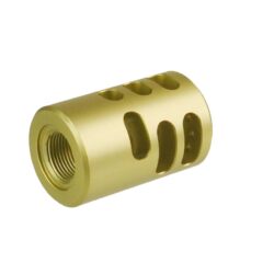 DB TAC Aluminum 1/2x28 TPI Thread For Ruger .22 Mark IV 22/45 Lite Muzzle Brake Compensator Brown Color