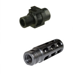 DB TAC All Steel 5/8x24 Thread Adapter For M 1 4 / M 1 A With Muzzle Brake Compensator