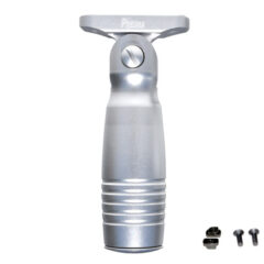 DB TAC Aluminum M-LOK 5 Position Front Grip Foregrip Silver Color