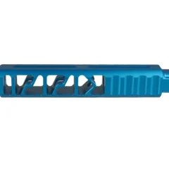 DB TAC Aluminum 5/8x24 TPI Thread For .308/.338/300BLK/350Legend Square Profile 3.6" Short Muzzle Brake With 2.4" Extension No Outside Thread Blue Color