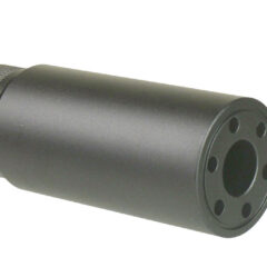 DB TAC 1/2×28 TPI Low-Concussion 3.2 inch Extension Compensator — Solid Tube Muzzle Brake for .22LR / .223 / 5.56