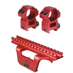 DB TAC Red Color Low Profile Mount Aluminum, For M14A1 Model .308 Come With 1 inch Rings