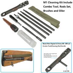 DB TAC USGI M1 .308 Cleaning Kit Combo Tool Cleaning Rods Brushes Oiler Canvas Pouch