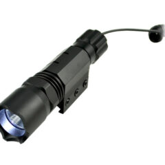 DB TAC 260 Lumen Tactical Flashlight w/ Remote Pressure Switch Picatinny Rail Mount