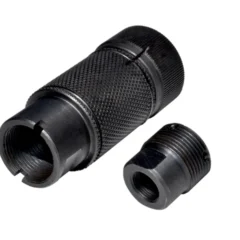 DB TAC 1/2x28 TPI Thread 3 Phrase Krinkov Style Steel Muzzle Brake Compensator For .22LR/.223/5.56